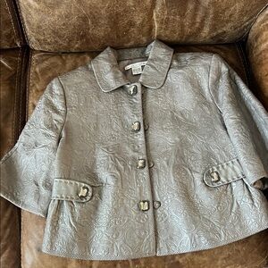 Peter Nygard Silver Textured Jacket